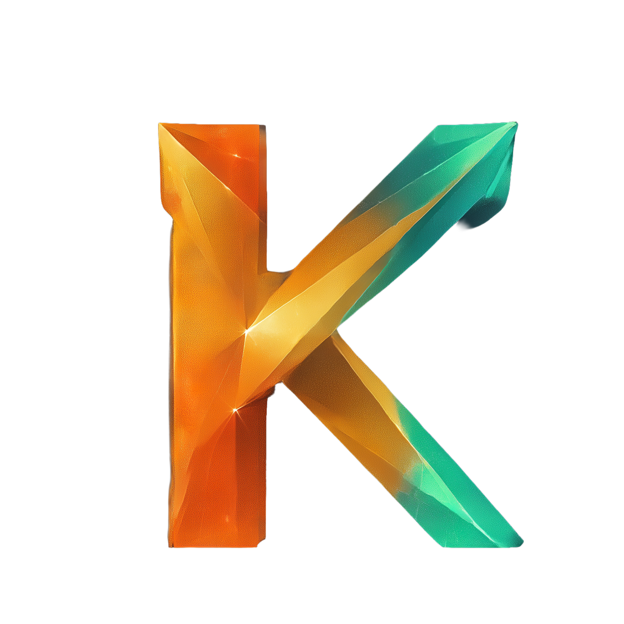Katachi logo, geometric origami K